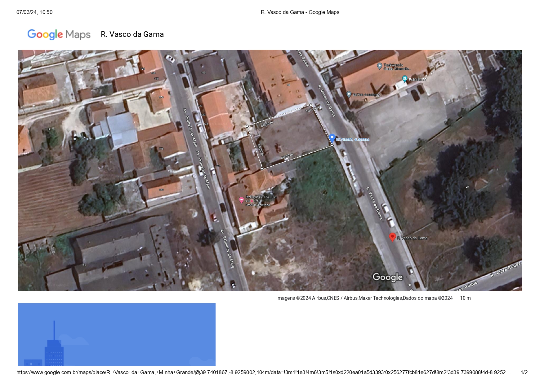 Terreno, ideal p/ construção a 5 min. do centro da cidade da M.Grande